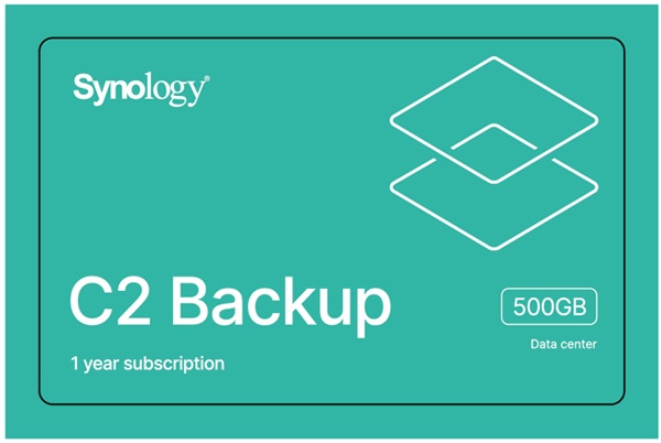 Synology C2 Backup Lizenz [500GB, 1 Jahr Laufzeit]