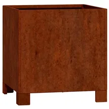 vidaXL Pflanzkübel Mit Beinen 32 x 30 x 33 cm Rostig