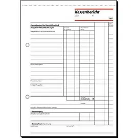 Sigel Formularbuch Kassenbericht A5 weiß