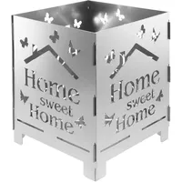 Bentatec Feuerstelle Home Sweet Home gelasert Feuertonne Terrassenfeuer
