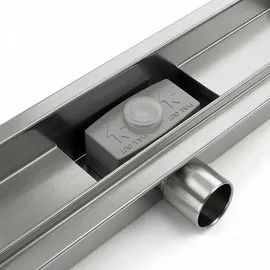 Bernstein Edelstahl-duschrinne GT01 befliesbar, 90cm