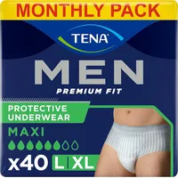 TENA MEN Active fit Pants Plus Level 4 Inkontinenz Einweghosen Größe L  40 Stück