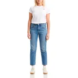 Levi's 501 Crop Jeans mit 7⁄8 Länge in Mittelblau-W32 / L30