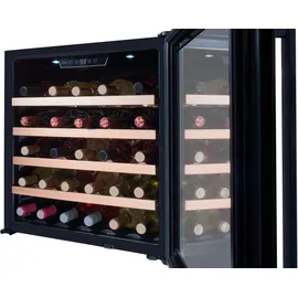 Amica WK 341 210 S Einbau-Weinkühlschrank/Weintemperierschrank/schwarz/max. 40 Flaschen,