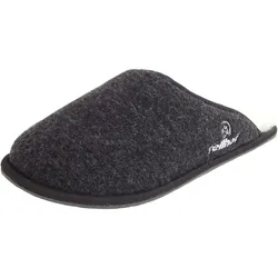 Trendy Filz Unisex Lammfell-Pantoffel, Anthrazit Melange