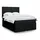 vidaXL Boxspringbett mit Matratze Schwarz 140x200 cm Stoff