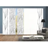 HOME WOHNIDEEN Schiebegardine »SOEREN«, (6 St.), SCHIEBEVORHANGSET,SEIDENOPTIK,DIGIDRUCK