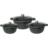 Cheffinger 6-Teilig Kochgeschirr-Set 32/36 / 40 cm Topf Induktion