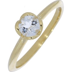 Xen, Ring, ONE Ring mit Weißtopas 375 Gelbgold, (54, 375/9K Gelbgold)