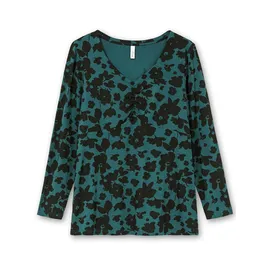 sheego Langarmshirt Grün 58