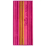 Dyckhoff Strandtuch Liegetuch 'Hello Summer' 80 x 180 Pink