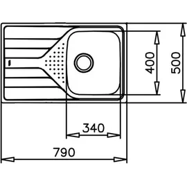 Teka Universe 45 T-XP 1c 1e Rev Spüle