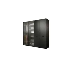 Rauch Drehtürenschrank Celle 181 x 197 x 54 cm grau