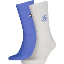 Tommy Hilfiger TH UNI SOCK 2P MONOGRAM Socken 2er Pack Weiß 39-42