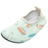 Playshoes Barfuß-Schuh Surf-Bus in türkis | Gr.: 22/23