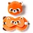 Puckator Relaxeazzz Roter Panda Reisekissen & Schlafmaske