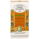 Caffè Corsini - Indien 100 Nespresso Kompatible Kapseln, 100% Arabica Kaffee, Intensität 8/13, 10 Schachteln mit 10 Kapseln, 520g