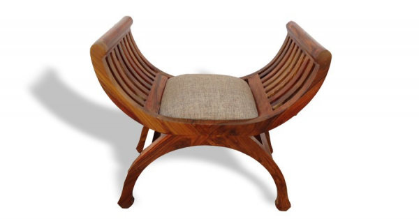 Senat-Sessel 60x60x40 aus indischem Sheesham-Massivholz