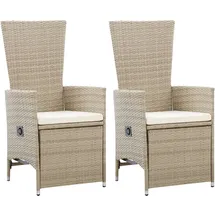 vidaXL Gartensessel 65 x 65 x 74 cm grau