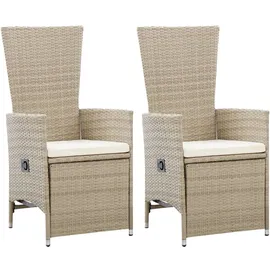 vidaXL Gartensessel 65 x 65 x 74 cm grau