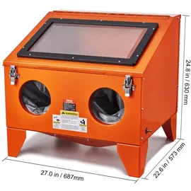 Vevor Sandstrahlkabine Aluminium/Stahl 151 L orange