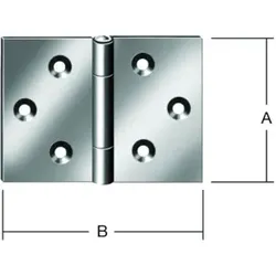 VORMANN Tür-Scharnier breit B90xH60mm,gerollt verzinkt