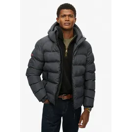 Superdry Hooded Sports Puffer Jacket Ebony S