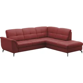 sit&more Ecksofa SIT & MORE "Zora", feuerrot, T:212cm, Sofas, Ecksofa