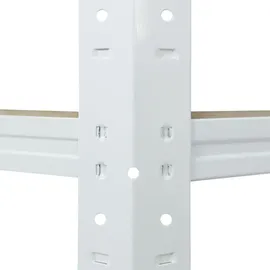shelfplaza Eckregal Metall 230x90x60 cm weiß 6 Böden