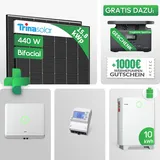 15.8kw PV-Komplettanlage mit 10 kWh Speicher Trina Vertex S+ 440W Glas Glas Bifacial - Preis inkl. MwSt. gem. § 12 Abs. 3 USt