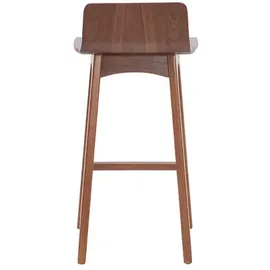 miliboo Barstuhl aus dunklem Holz 65 cm BALTIK