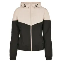 URBAN CLASSICS Ladies Arrow Windbreaker Damen Lightpink/Schwarz 4XL