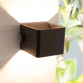 OTTO home Außenwandleuchte Akku schwarz B:10,3 cm H:8,0 cm 4 W 300 lm