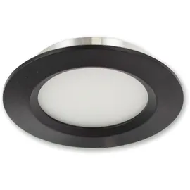 ISOLED Möbeleinbaustrahler MiniAMP 3 rund schwarz