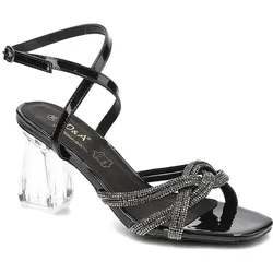 Schwarze Sandalen S.Barski Damenschuhe Mit Absatz, 38