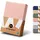 Wolkenfeld Spannbettlaken Baumwolle 90 x 200 - 100 x 200 cm rosa
