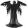 Europalms Halloween Schwarzer Engel 175 cm Schwarz