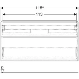 Geberit iCon Unterschrank für Waschtisch, 2 Schubladen, lava