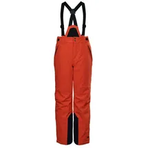 KILLTEC KSW 79 (wasserdicht, atmungsaktiv, PFC-frei, Schneefang, Kantenschutz) orange Kinder Latzhose BYS SKI PNTS, dunkelorange 00637, 164