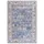 mazovia Teppich Blau Boho Rahmen, Pflanzlich - Wohnzimmer, Schlafzimmer, Esszimmer, Büro - Maschinenwaschbar - Kurzflor Rechteckig mit Oeko-TEX®, Rahmen Orientalisch - 160x230 cm