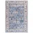 mazovia Teppich Blau Boho Rahmen, Pflanzlich - Wohnzimmer, Schlafzimmer, Esszimmer, Büro - Maschinenwaschbar - Kurzflor Rechteckig mit Oeko-TEX®, Rahmen Orientalisch - 160x230 cm