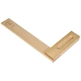 Ulmia Zimmermannswinkel (Winkel), aus Weißbuche - alle Flächen fein geschliffen, alle Kanten gebrochen, Schiene mit dem Kopfstück winkelgenau und absolut fest verleimt, Schienenlänge: 250 mm - 130-250