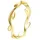 Hey Happiness Vergold. Lorbeer-Ring aus 925er Sterlingsilber in Gold | Gr.: 52