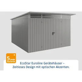 Hörmann EcoStar Gerätehaus 3,10 x 3,10 m Graualuminium