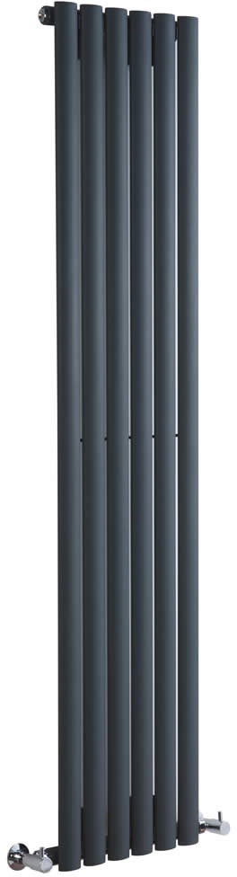 Heizkörper 160x35cm 841W einlagig vertikal anthrazit - Revive, von Hudson Reed