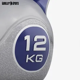 Gorilla Sports Kettlebell Kugelhantel 12 kg blau
