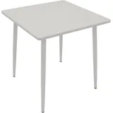 DEGAMO Bistrotisch 70 x 70 x 73 cm Weiß