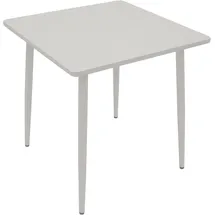 DEGAMO Bistrotisch 70 x 70 x 73 cm Weiß