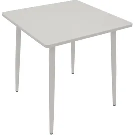 DEGAMO Bistrotisch 70 x 70 x 73 cm Weiß
