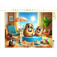 Calvendo Puzzle Sommerspaß im Wohnzimmer: Kartoffeln im Planschbecken 1000